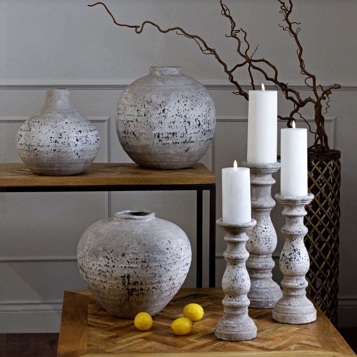 Tiber Stone Ceramic Vase